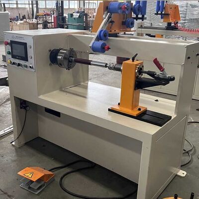 Macchina automatica di avvolgimento di bobine con larghezza di avvolgimento di 400 mm, servomotore da 0,75 kW per avvolgimento di bobine di trasformatori a filo piatto da 5x12 mm