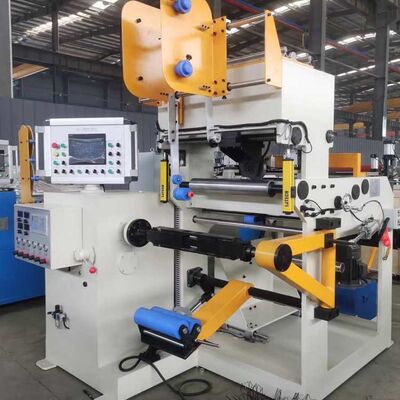 Macchina avvolgitrice per fogli per trasformatori con diametro interno conduttore a foglio da 500 mm, velocità di avvolgimento di 26 giri/min e conduttore in rame o alluminio per applicazioni industriali