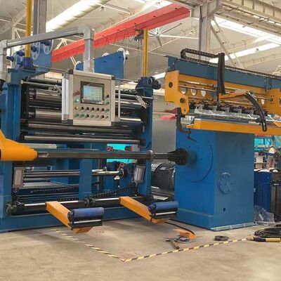 Transformer Foil Winding Machine con velocità da 0 a 16 giri al minuto e controllo della tensione pneumatica per fogli di rame e alluminio con garanzia di 12 mesi