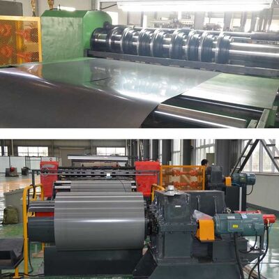 Linea di taglio in acciaio al silicio ad alta precisione con precisione di taglio di ± 0,1 mm, velocità di taglio di 120 m/min e finitura senza sbronzate per la produzione di nuclei di trasformatori