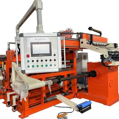 Transformer Foil Winding Machine con saldatura TIG, 22kw di potenza di avvolgimento e decollatore a due pezzi per la produzione di bobine di foglio