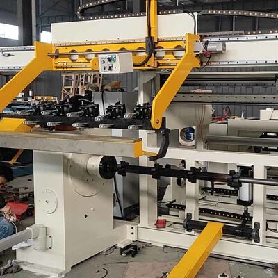 Avvolgitrice per fogli di trasformatore con svolgitore in due pezzi, saldatura TIG e potenza di avvolgimento da 22 kW per un'efficiente lavorazione dei materiali