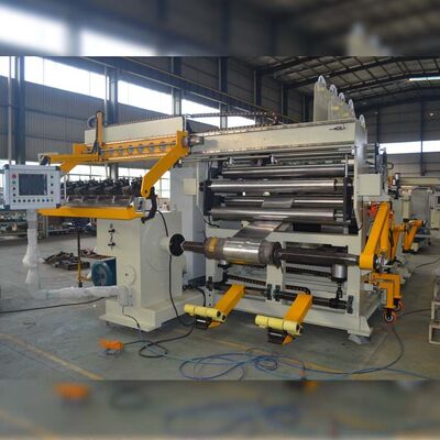 Macchina di avvolgimento di fogli di trasformatori per carichi pesanti con saldatura TIG, larghezza di foglio 1600 mm e potenza di avvolgimento di 30 kW