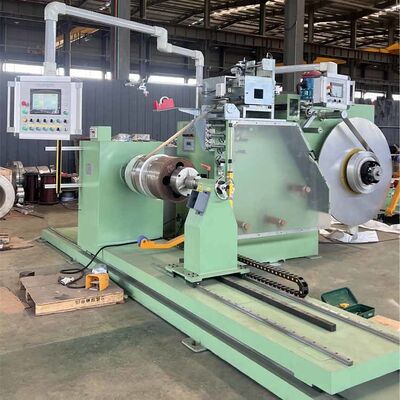 Avvolgitrice automatica per fogli HV con velocità di 200 giri/min, peso massimo della bobina di 1500 kg e unità di saldatura TIG